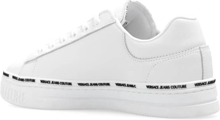 Versace Jeans Couture Sneakers met logo Wit Dames