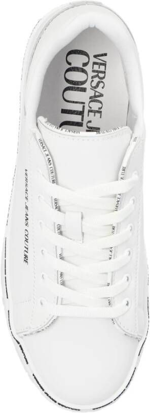 Versace Jeans Couture Sneakers met logo Wit Dames