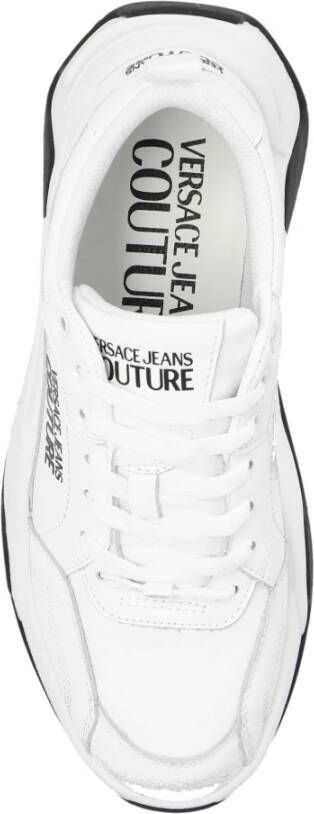 Versace Jeans Couture Sneakers met logo Wit Dames