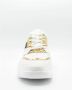 Versace Jeans Couture Witte leren damesschoenen met roségouden logo White Dames - Thumbnail 7