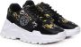 Versace Jeans Couture Barocco Print Leren Dames Sneakers Black Dames - Thumbnail 4