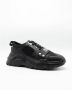 Versace Jeans Couture Lage profiel sneakers voor heren met gladde graaninzetten Black Heren - Thumbnail 36