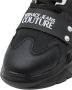 Versace Jeans Couture Speedtrack Zwarte Leren Mesh Sneakers Black Heren - Thumbnail 13