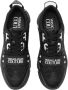 Versace Jeans Couture Speedtrack Zwarte Leren Mesh Sneakers Black Heren - Thumbnail 18