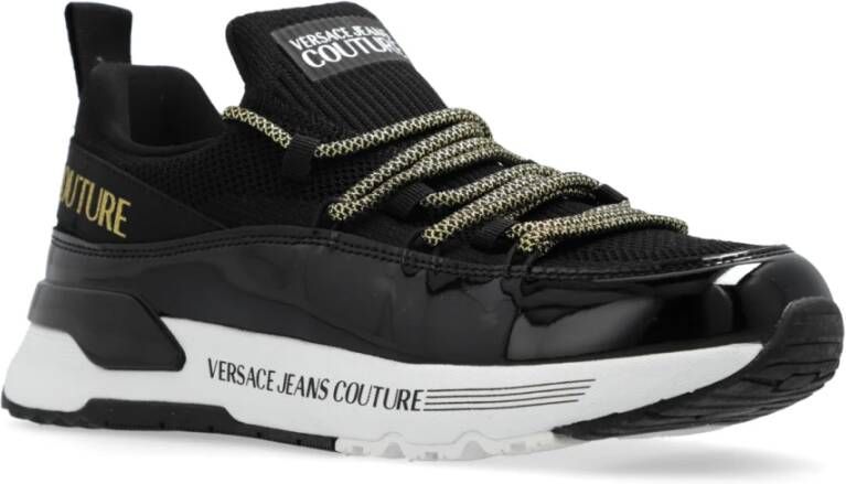 Versace Jeans Couture Sportschoenen met logo Black Dames