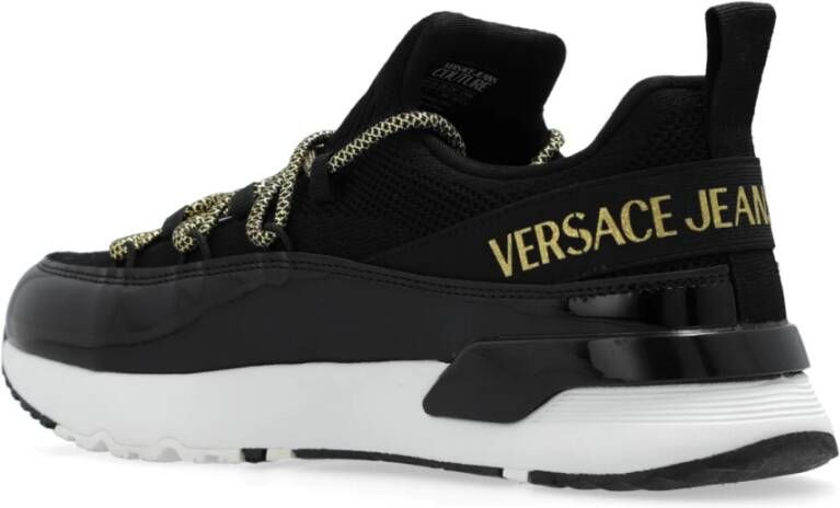 Versace Jeans Couture Sportschoenen met logo Black Dames