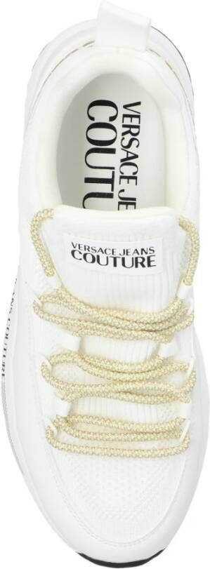 Versace Jeans Couture Sportschoenen met logo White Dames