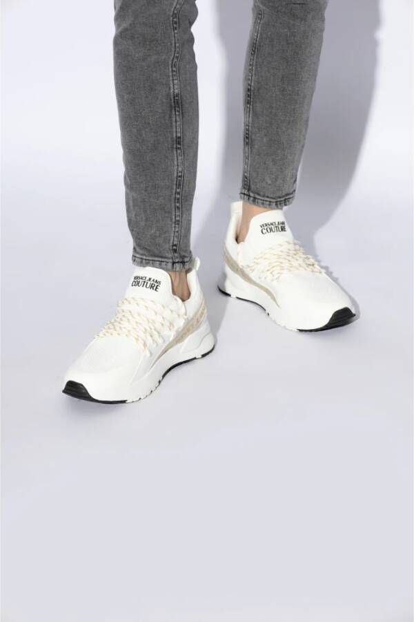 Versace Jeans Couture Sportschoenen met logo White Dames