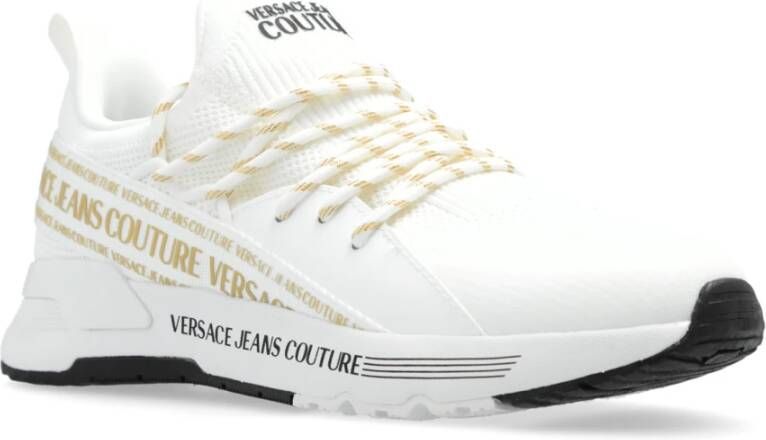 Versace Jeans Couture Sportschoenen met logo White Dames