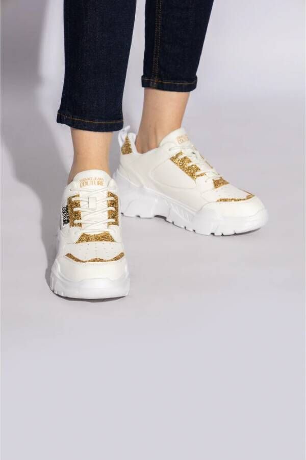 Versace Jeans Couture Sportschoenen met logo White Dames