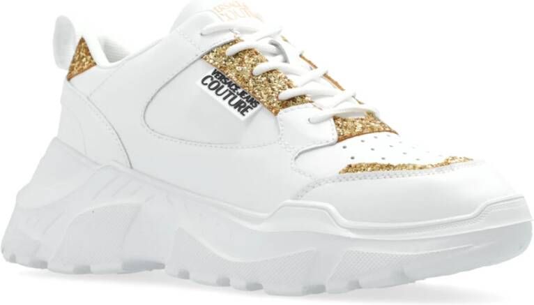 Versace Jeans Couture Sportschoenen met logo White Dames