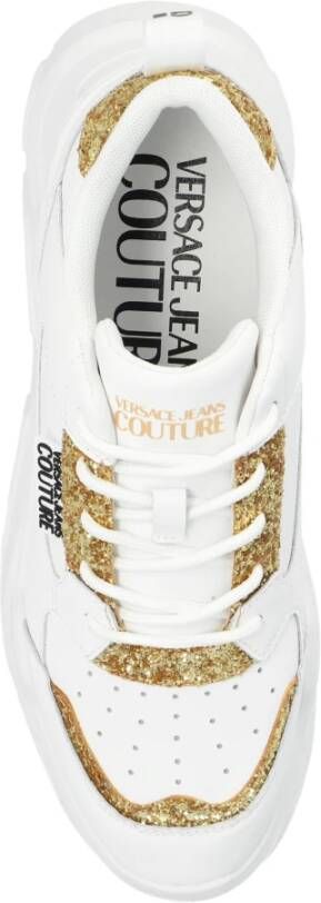 Versace Jeans Couture Sportschoenen met logo White Dames