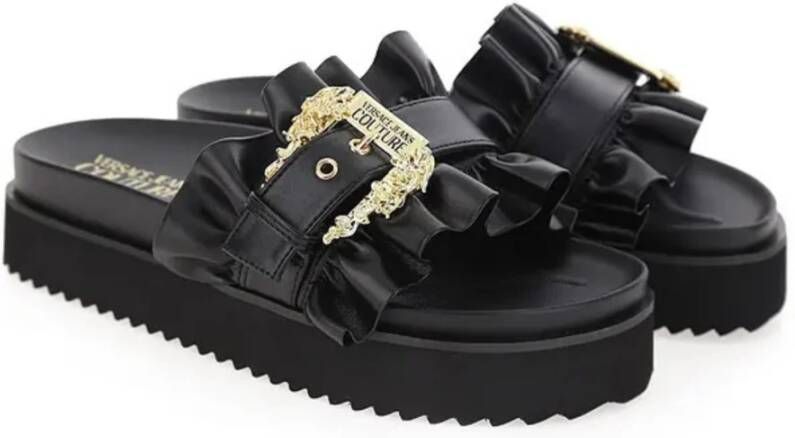 Versace Jeans Couture Stijlvolle Sandalen Black Dames