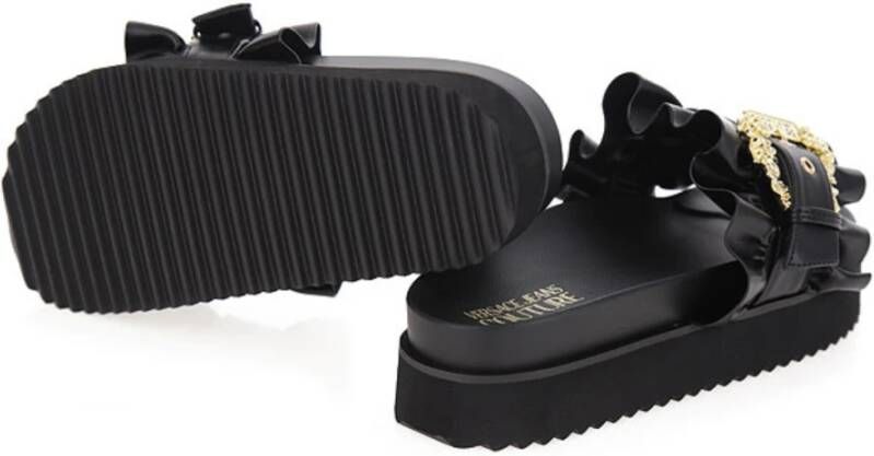 Versace Jeans Couture Stijlvolle Sandalen Black Dames