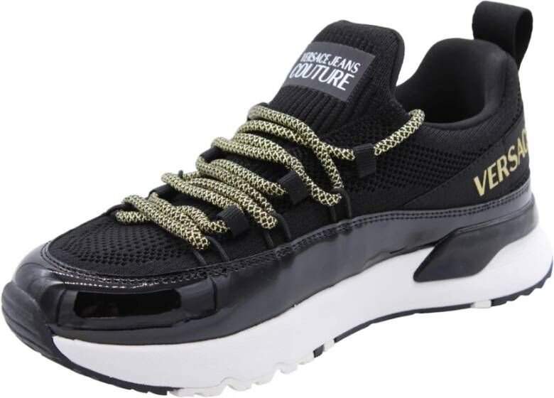 Versace Jeans Couture Stijlvolle Sneaker voor Mannen en Vrouwen Black Dames