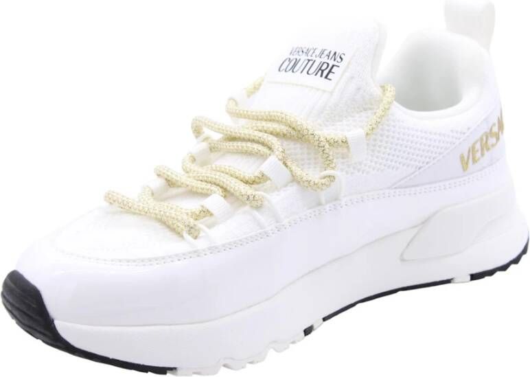 Versace Jeans Couture Stijlvolle Vanpelt Sneaker voor Mannen White Dames