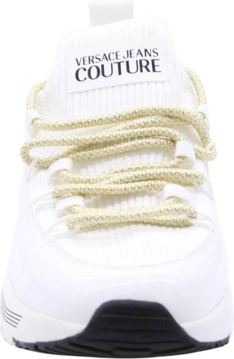 Versace Jeans Couture Stijlvolle Vanpelt Sneaker voor Mannen White Dames