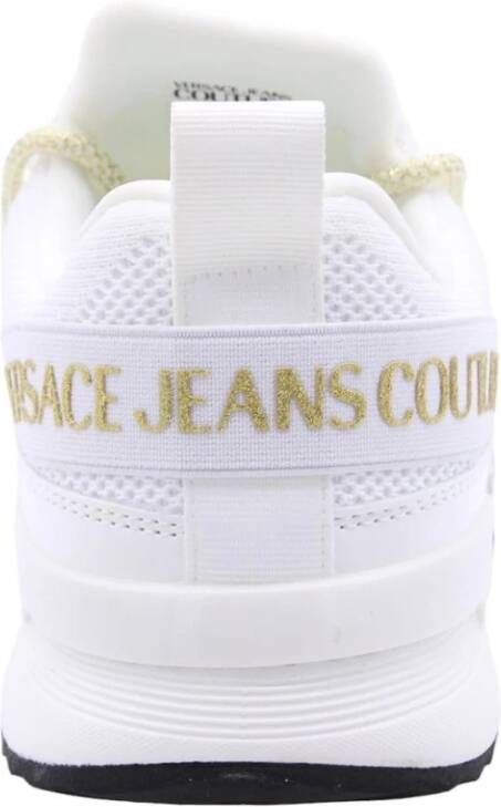 Versace Jeans Couture Stijlvolle Vanpelt Sneaker voor Mannen White Dames