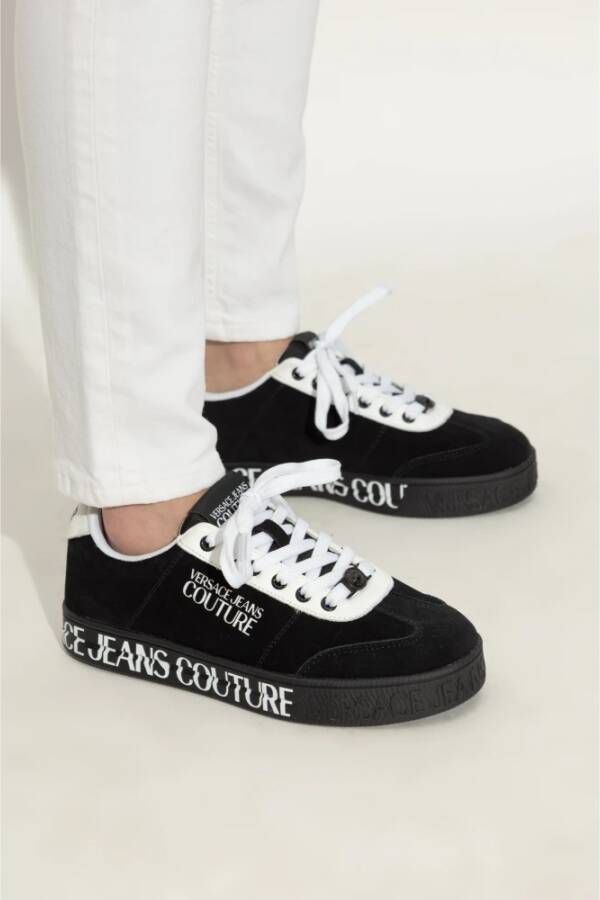 Versace Jeans Couture Suede sneakers Black Dames