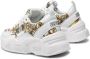 Versace Jeans Couture Witte Leren Sneakers met Gouden Design White Dames - Thumbnail 2