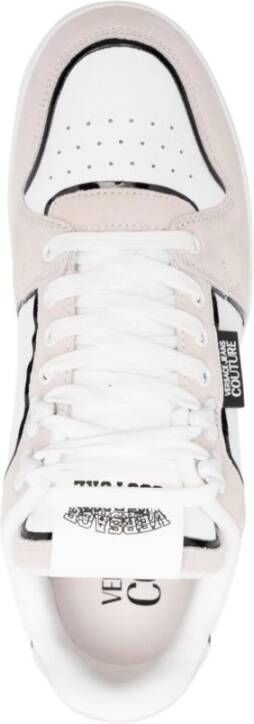 Versace Jeans Couture Witte platte schoenen voor vrouwen White Heren