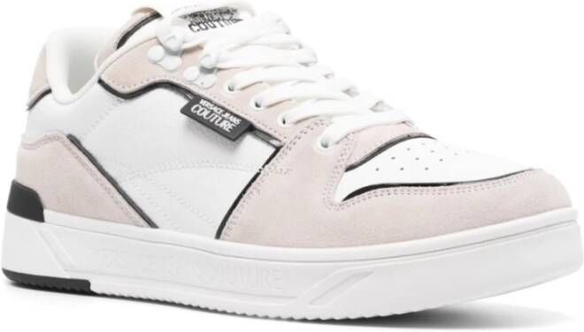 Versace Jeans Couture Witte platte schoenen voor vrouwen White Heren