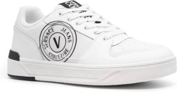 Versace Jeans Couture Witte Sneakers met Logo Patch White Heren