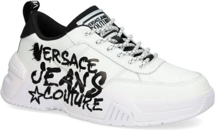 Versace Jeans Couture Witte Sneakers voor Mannen Aw24 White Heren