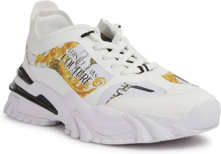 Versace Jeans Couture Witte Sneakers voor Mannen Aw24 White Heren