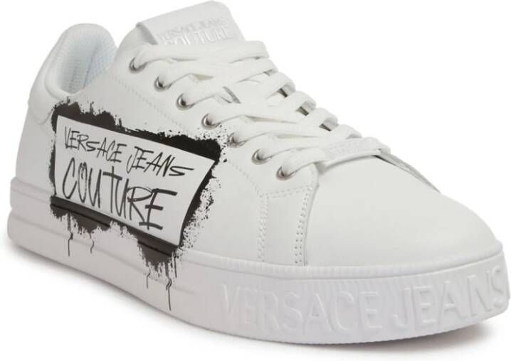 Versace Jeans Couture Witte Sneakers voor Mannen Aw24 White Heren