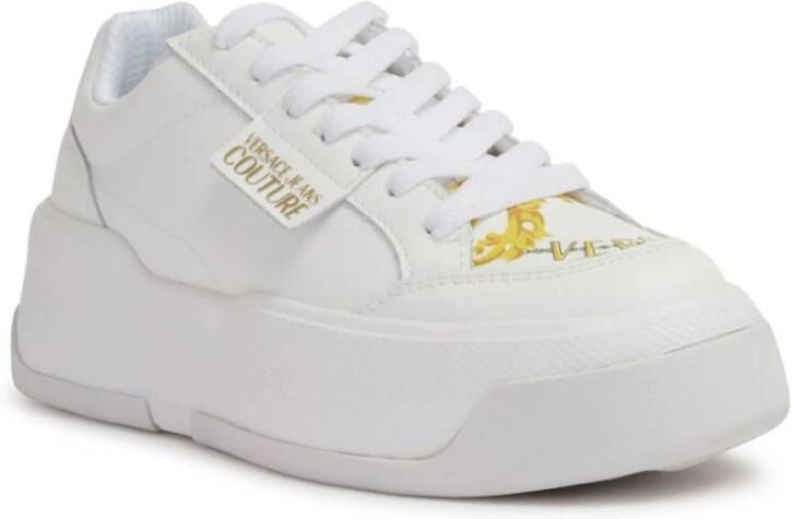 Versace Jeans Couture Witte Sneakers voor Vrouwen Aw24 White Dames