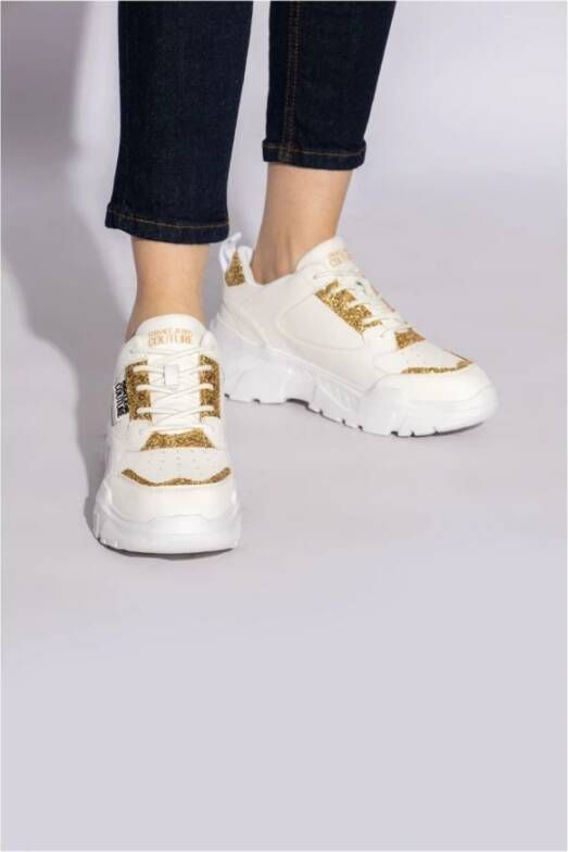 Versace Jeans Couture Witte Sneakers voor Vrouwen White Dames