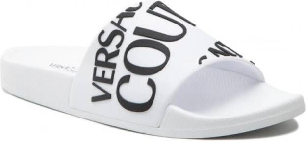 Versace Jeans Couture Witte Versace Slippers White Dames