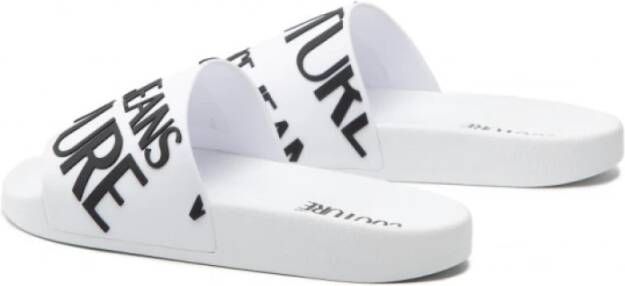 Versace Jeans Couture Witte Versace Slippers White Dames