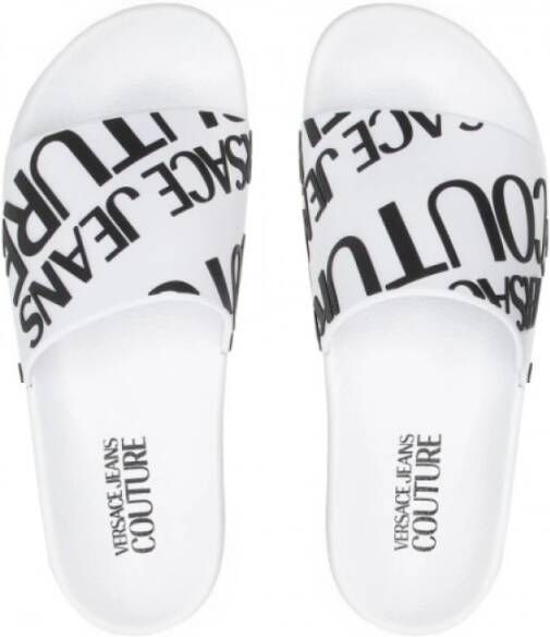 Versace Jeans Couture Witte Versace Slippers White Dames