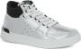 Versace Jeans Couture Zilveren Patent High Top Sneakers Gray Heren - Thumbnail 4