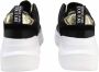 Versace Jeans Couture Zwarte en Gouden Leren Sneakers Black Dames - Thumbnail 4