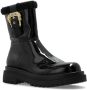 Versace Jeans Couture Stijlvolle Enkellaarzen met Gesp en Rits Black Dames - Thumbnail 3