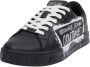 Versace Jeans Couture Zwarte Fondo Court Sneakers met Inscriptie Black Heren - Thumbnail 7