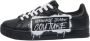 Versace Jeans Couture Zwarte Fondo Court Sneakers met Inscriptie Black Heren - Thumbnail 9