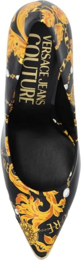 Versace Jeans Couture Zwarte Hak Pumps voor Glamoureuze Outfits Black Dames