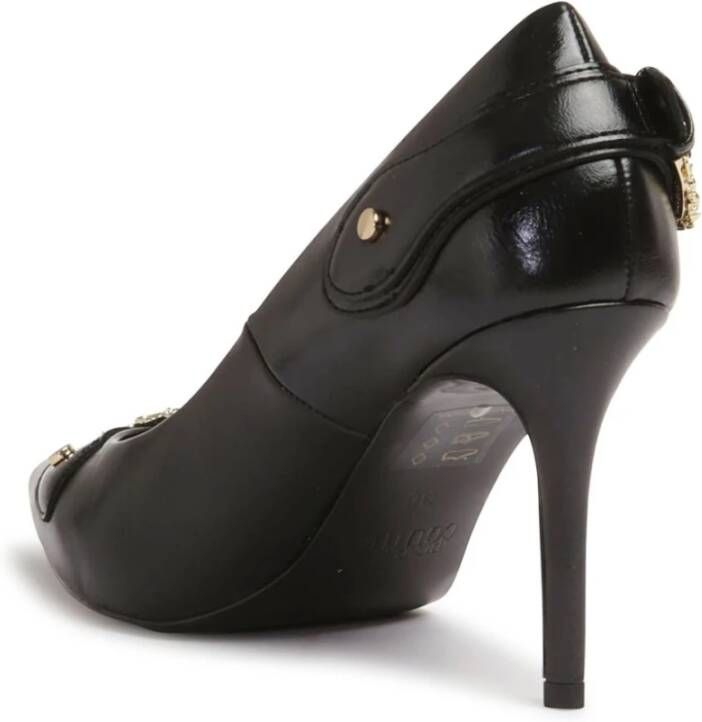 Versace Jeans Couture Zwarte Hak Schoenen ***cv Black Dames