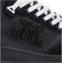 Versace Jeans Couture Zwarte leren hoge sneakers Black Dames - Thumbnail 4