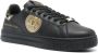 Versace Jeans Couture Zwarte leren platte schoenen met gouden details Black Heren - Thumbnail 3