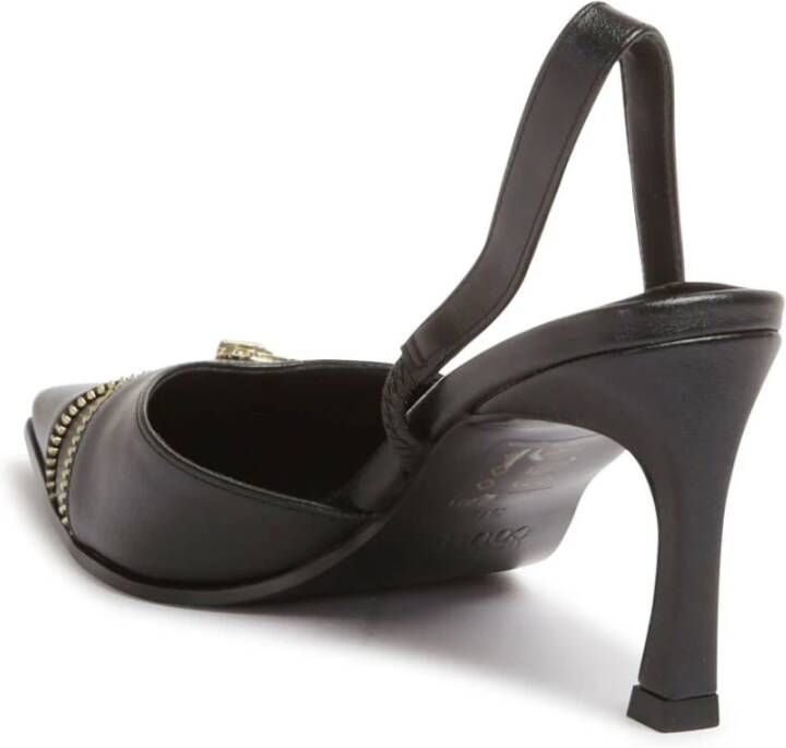 Versace Jeans Couture Zwarte Pumps voor Vrouwen Aw24 Black Dames