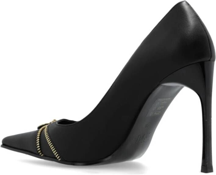 Versace Jeans Couture Zwarte Pumps voor Vrouwen Black Dames