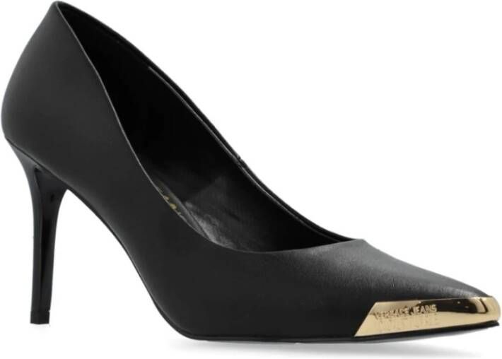 Versace Jeans Couture Zwarte Pumps voor Vrouwen Black Dames