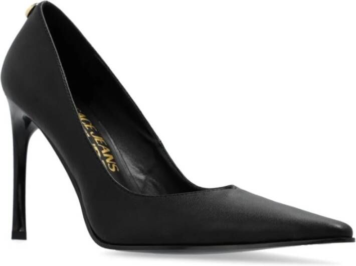 Versace Jeans Couture Zwarte Pumps voor Vrouwen Black Dames