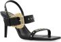 Versace Jeans Couture Zwarte Sandalen voor Vrouwen Black Dames - Thumbnail 11