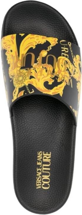 Versace Jeans Couture Zwarte sandalen met ***cv Zwart Heren